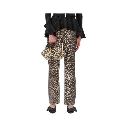Leopard Foil Print Jeans