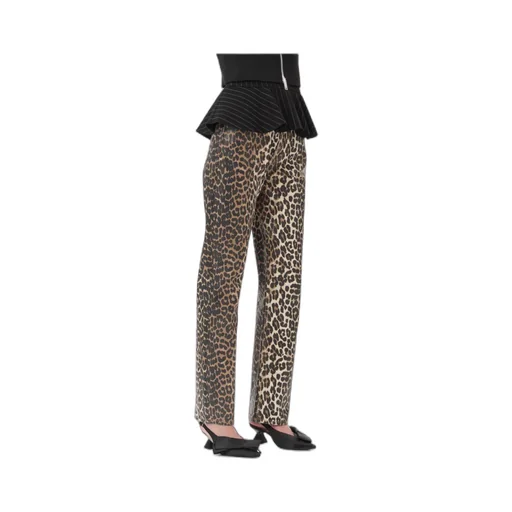 Leopard Foil Print Jeans