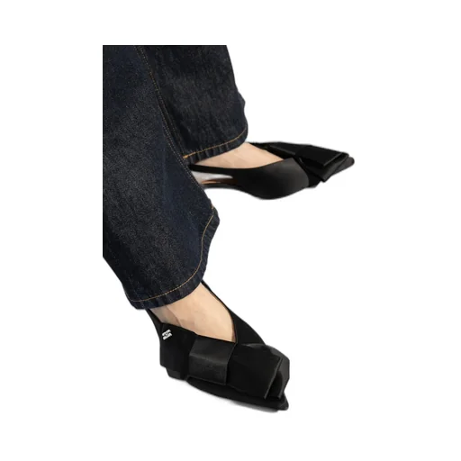 Big Bow Detailed Slingback Pumps