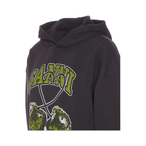 Oversized Logo Printed Hoodie
