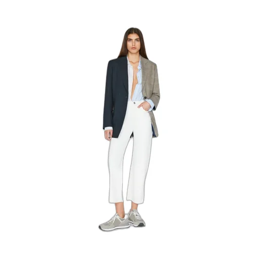 High-Rise Button Jeans