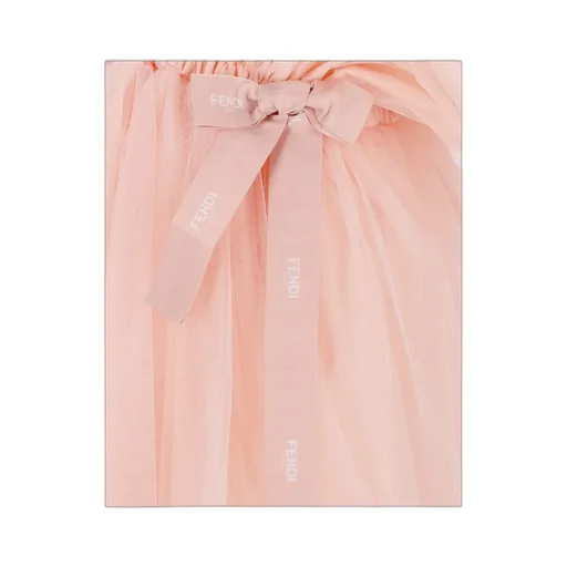 Logo Embroidered Roma Tulle Dress