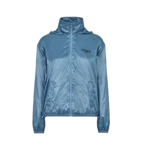 High-Necked Hooded Jacket