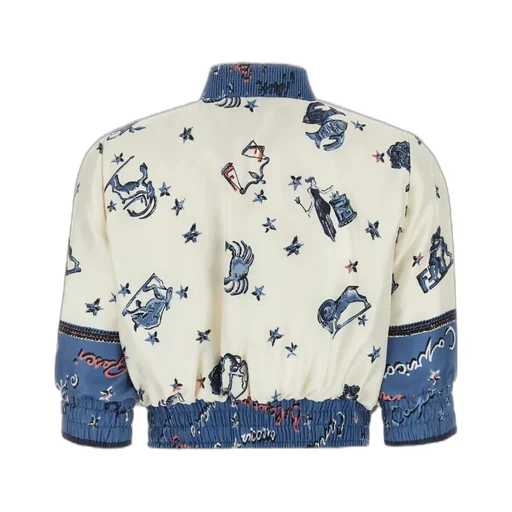 Graphic Printed Bomber Jacket