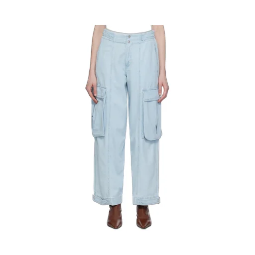 Wide-Leg Cargo Jeans