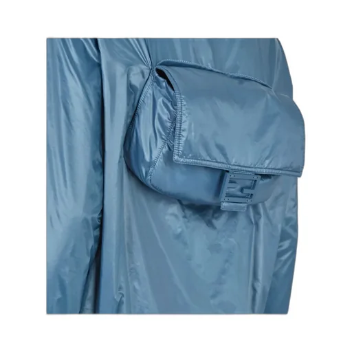 High-Necked Hooded Jacket