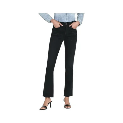 Le Crop Mini Boot Raw Fray Jeans