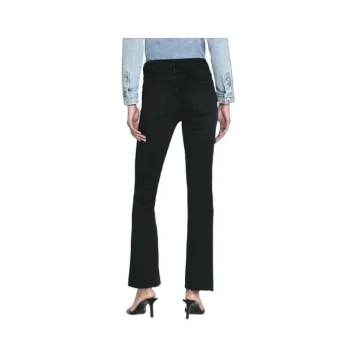 Le Crop Mini Boot Raw Fray Jeans
