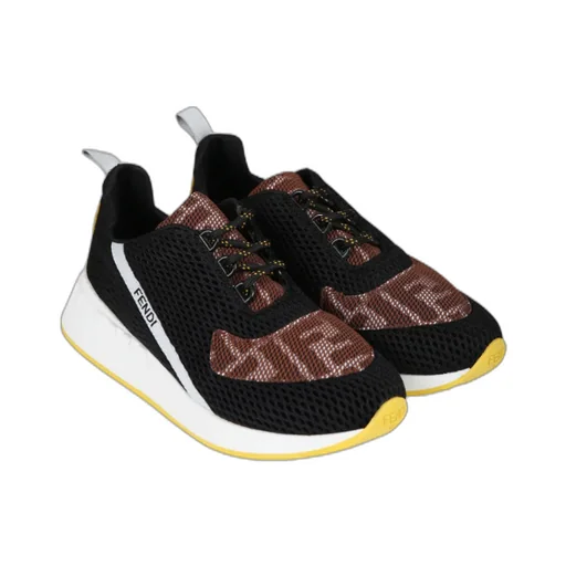 Ff Logo Detailed Mesh Sneakers