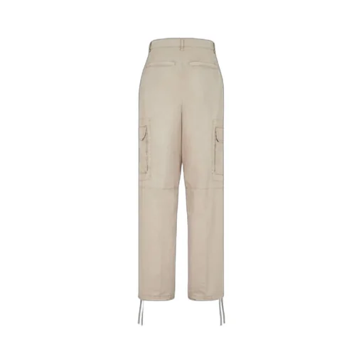 Worn-Effect Cargo Trousers