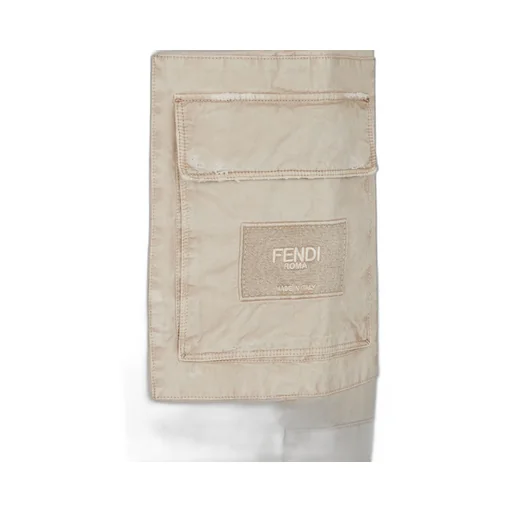 Worn-Effect Cargo Trousers