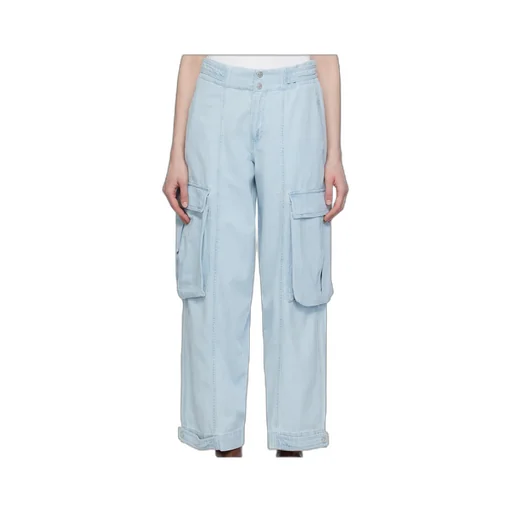 Wide-Leg Cargo Jeans