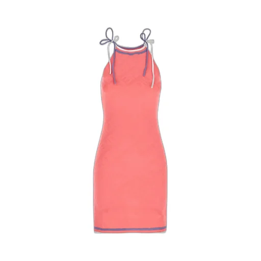 Logo Motif Midi Dress