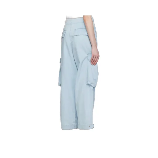 Wide-Leg Cargo Jeans