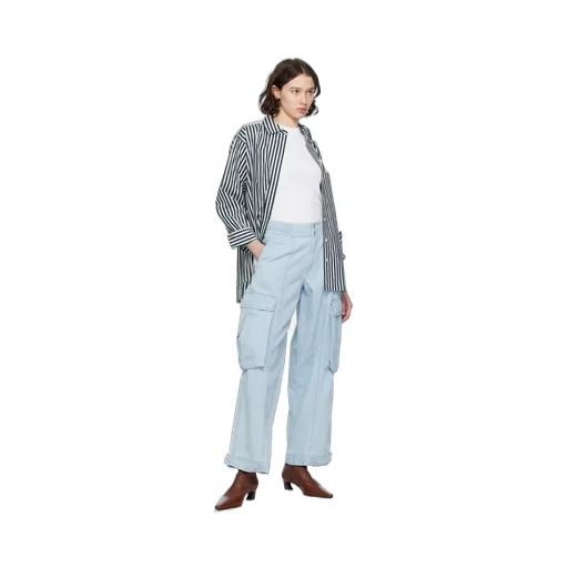Wide-Leg Cargo Jeans