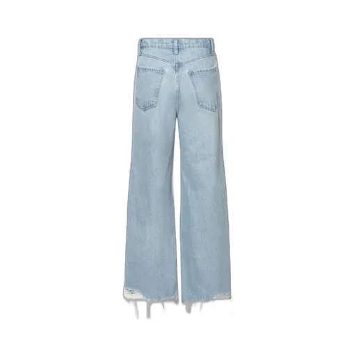 Le Jane Raw-Cut Hem Wide-Leg Jeans