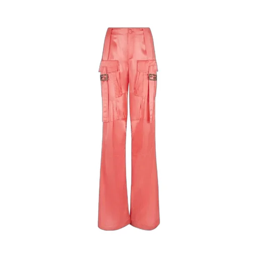 Ff Baguette Buckle Embellished Cargo Pants