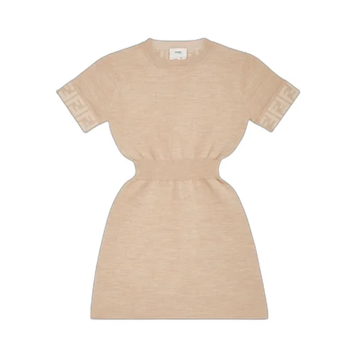 Melange Short-Sleeved Dress