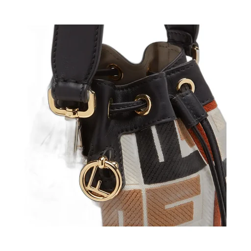 Ff Monogram Drawstring Bucket Bag