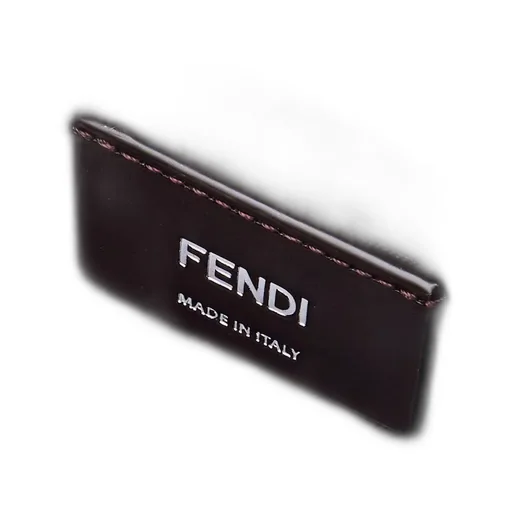 Ff Jacquard Panelled Zipped Clutch Bag