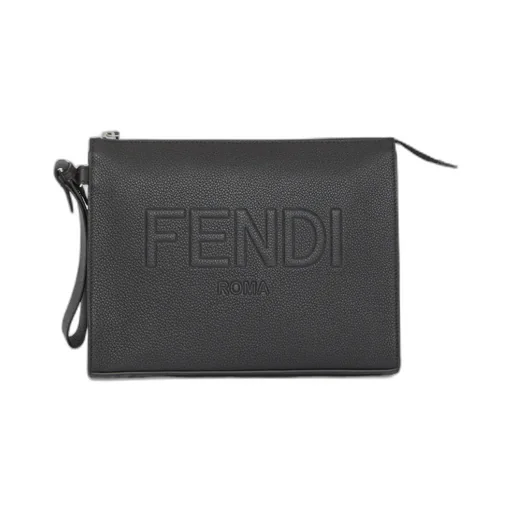 Logo Embossed Zipped Pouch