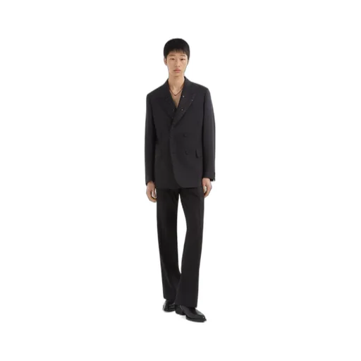 Straight-Leg Tailored Pants