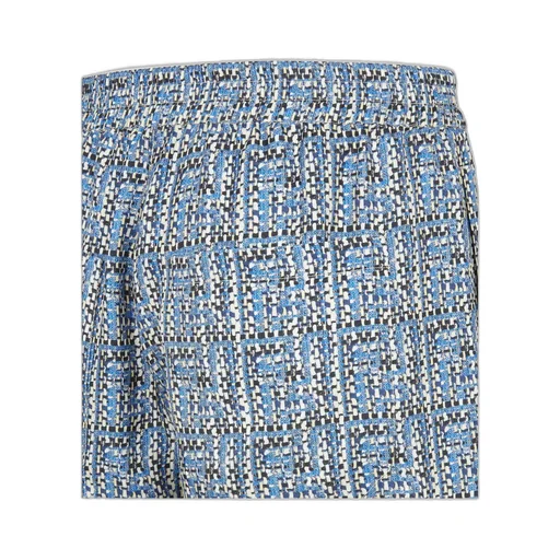 All-Over Ff Braided Printed Bermuda Shorts