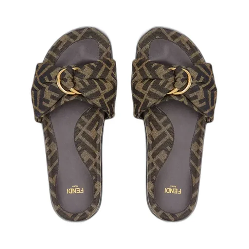Feel Ff Jacquard Slides
