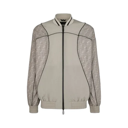 Logo Printed Zip-Up Jacket