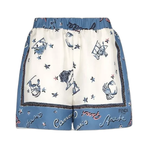 Printed Satin Shorts