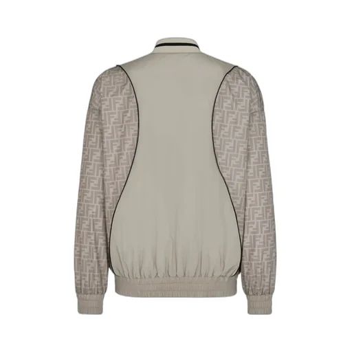 Logo Printed Zip-Up Jacket