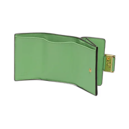 Ff Embossed Nappa Leather Wallet