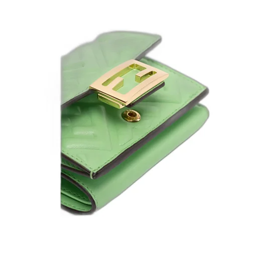 Ff Embossed Nappa Leather Wallet