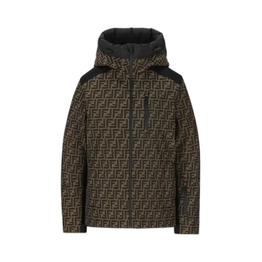 Ff Motif Zip-Up Hooded Jacket