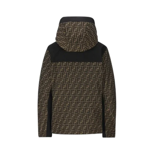 Ff Motif Zip-Up Hooded Jacket