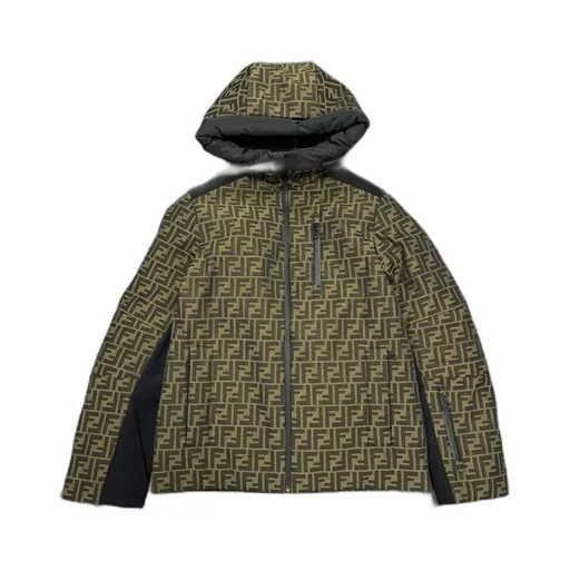 Ff Motif Zip-Up Hooded Jacket