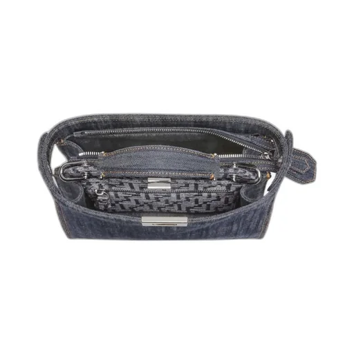 Peekaboo Iseeu Mini Denim Tote Bag