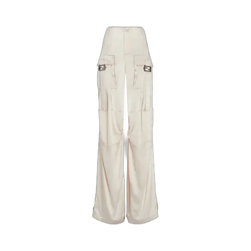 Ff Baguette Buckle Embellished Cargo Pants