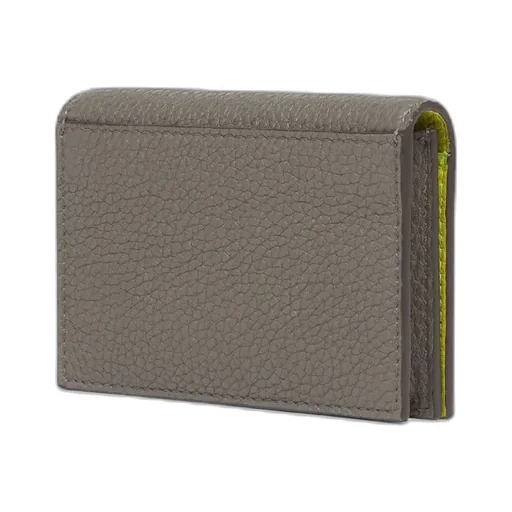 Grey Leather Card Holder