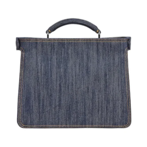 Peekaboo Iseeu Mini Denim Tote Bag