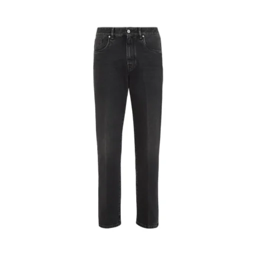 Logo Patch Straight-Leg Jeans