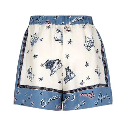 Printed Satin Shorts