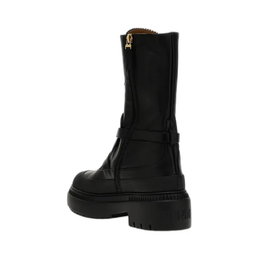Delfina Lace-Up Biker Boots