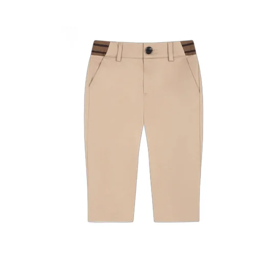 Logo Waistband Straight-Leg Trousers