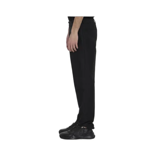 Pleated Straight-Leg Tailored Trousers