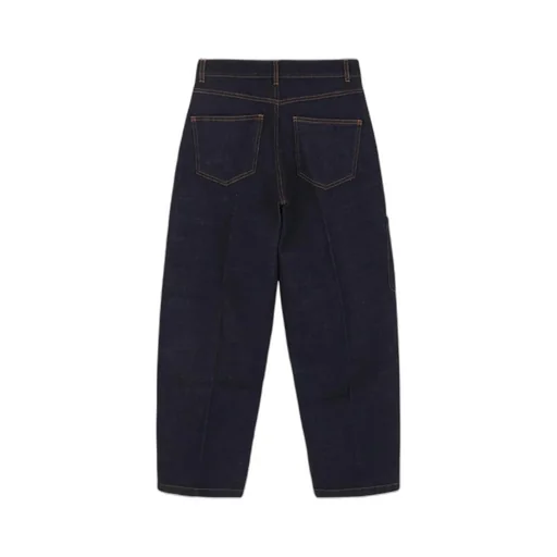 Denim Trousers With Baguette