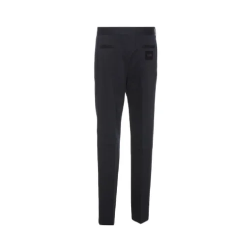 Logo-Appliqué Straight-Leg Trousers
