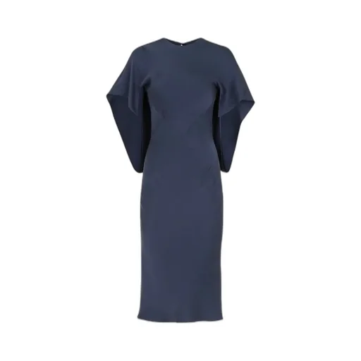 Blue Satin Dress
