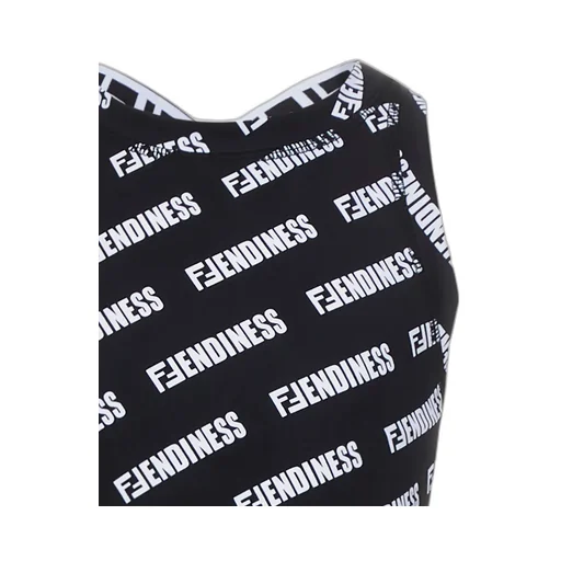 Logo Printed Crossed Band Cropped Top