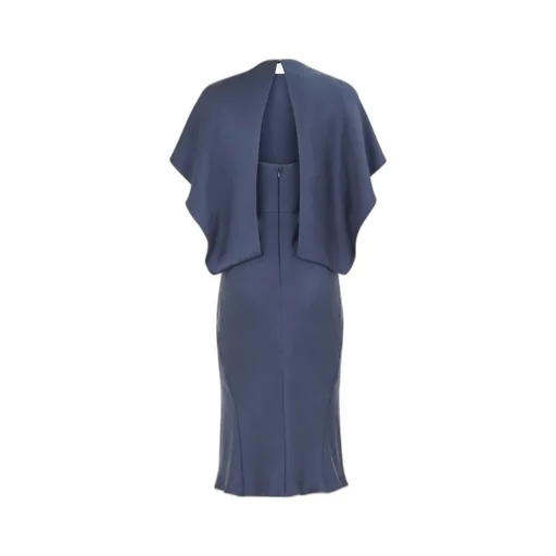 Blue Satin Dress